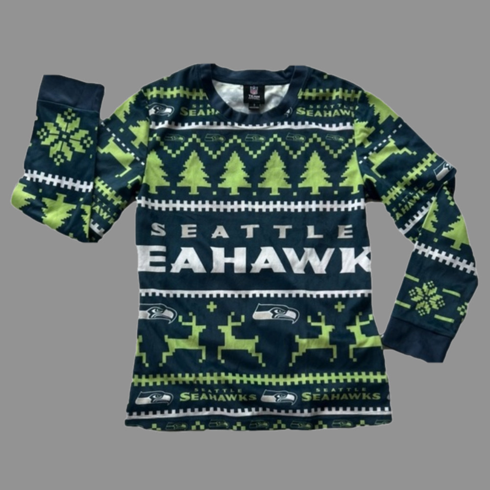 Seattle Seahawks NFL Team Apparel Youth Christmas Pullover